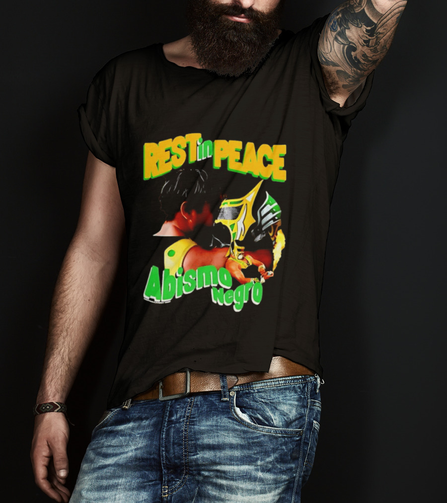 REST In PEACE Abismo Negro Lucha Libre AAA Professional Wrestling T-Shirt