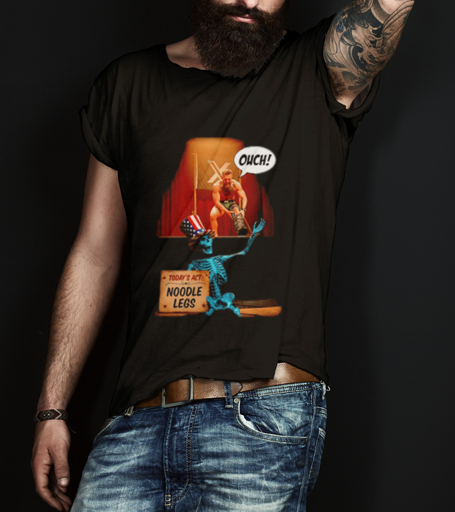 Conor McGregor One Minute Man Ouch Today's Act Noodle Legs Skeleton Comedy T-Shirt