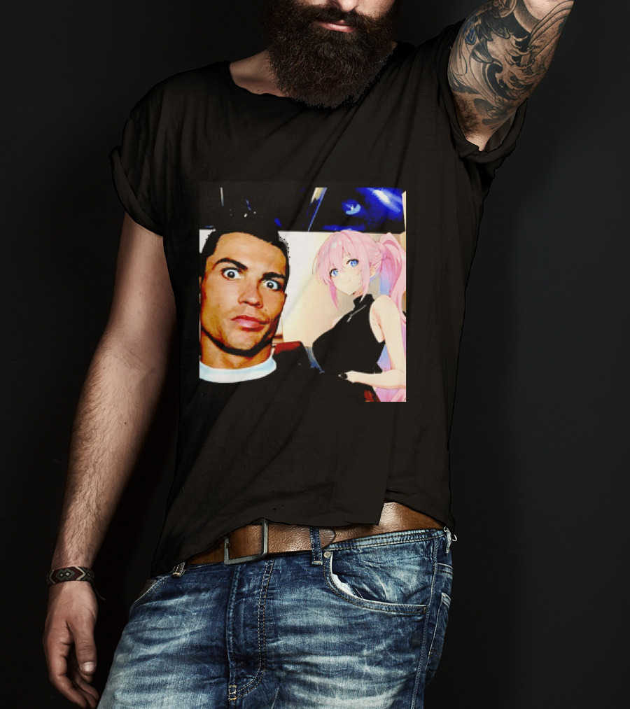 Cristiano Ronaldo Shikimori Anime Manga Collaboration T-Shirt