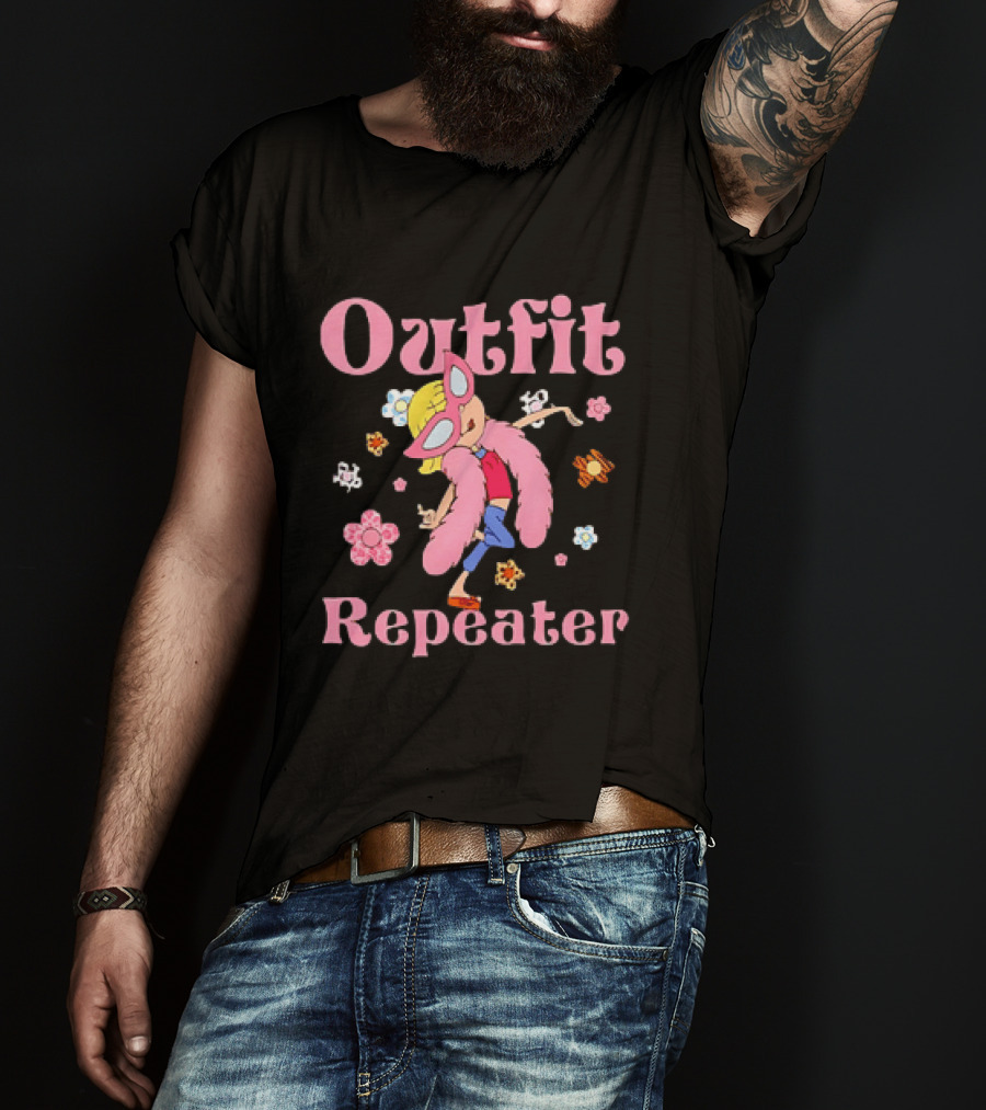 Disney Lizzie McGuire Outfit Repeater Cartoon Character Flower T-Shirt