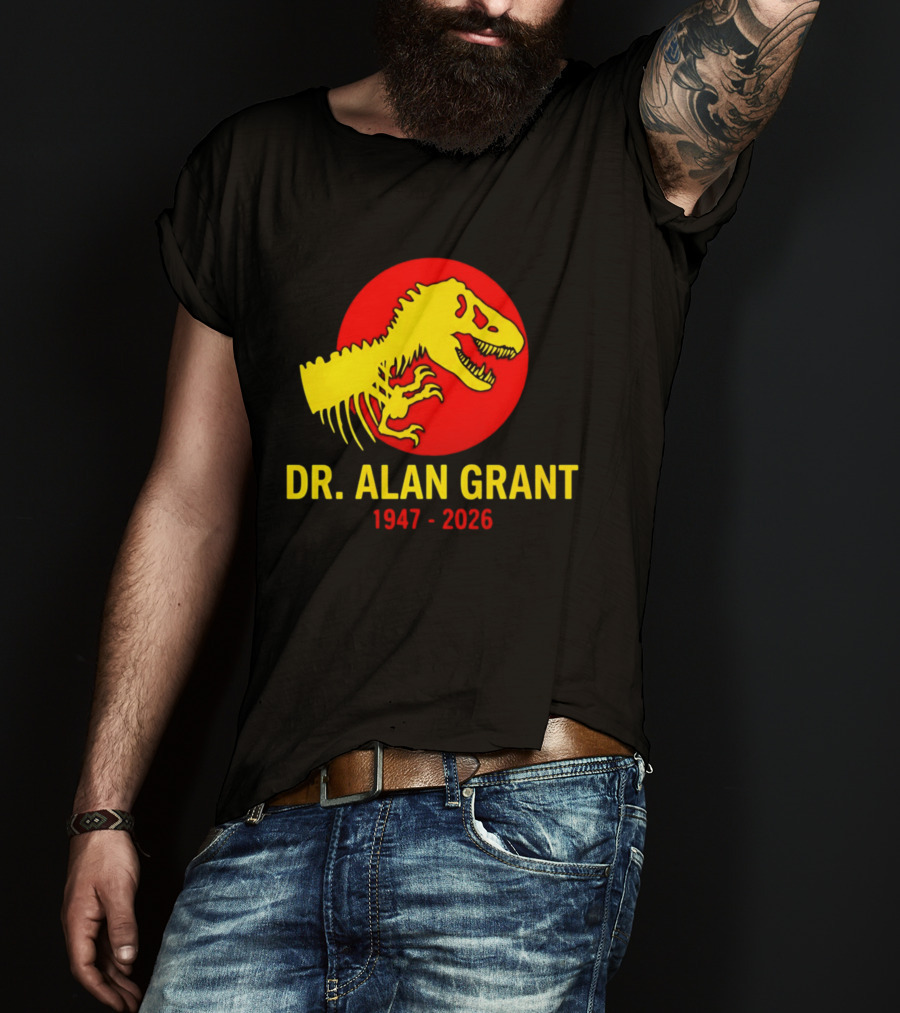 Dr. Alan Grant 1947 2026 Memorial Rex T-Shirt