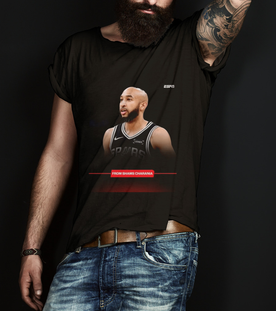 ESPN San Antonio Spurs Jordan McLaughlin From Shams Charania T-Shirt