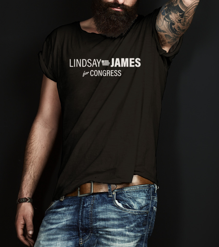 Lindsay Iowa James For Congress Campaign T-Shirt