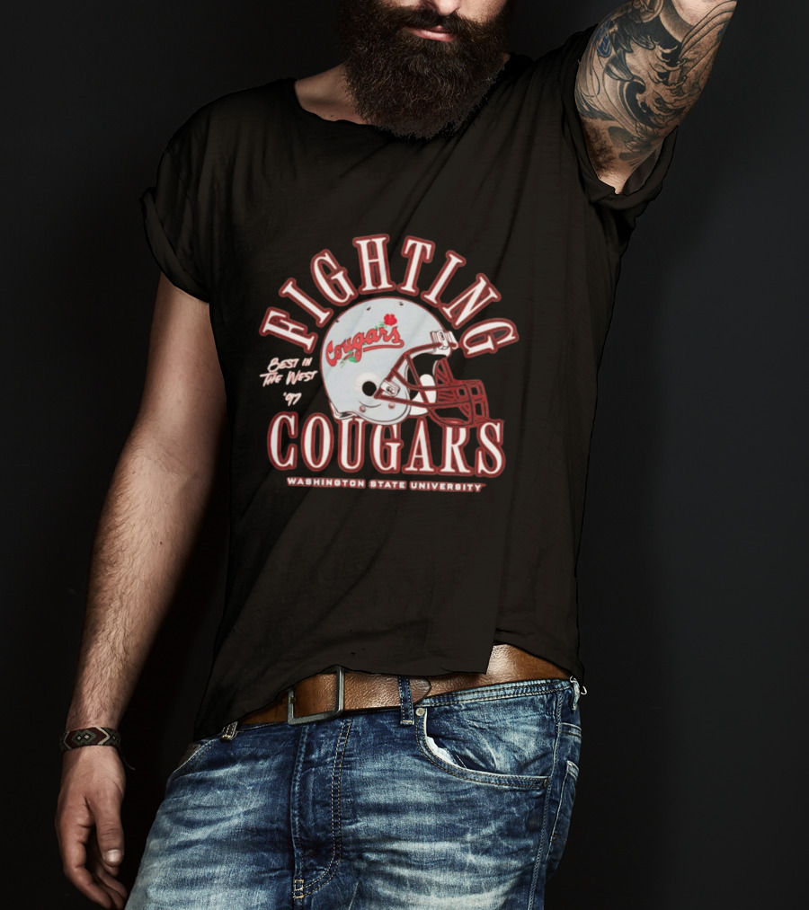 Fighting Cougars Washington State University Best In The West '97 T-Shirt