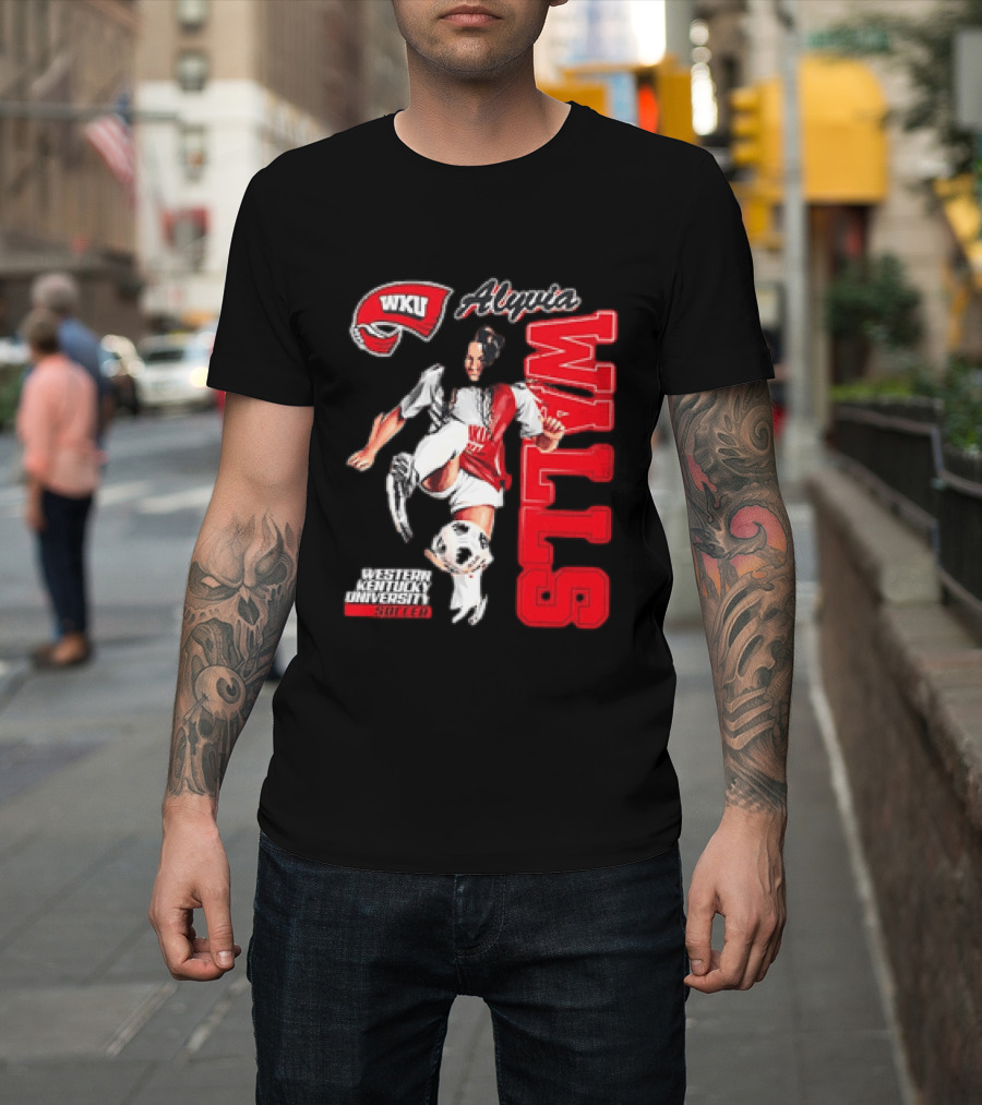 Western Kentucky University Soccer Alyvia Walls WKU T-Shirt