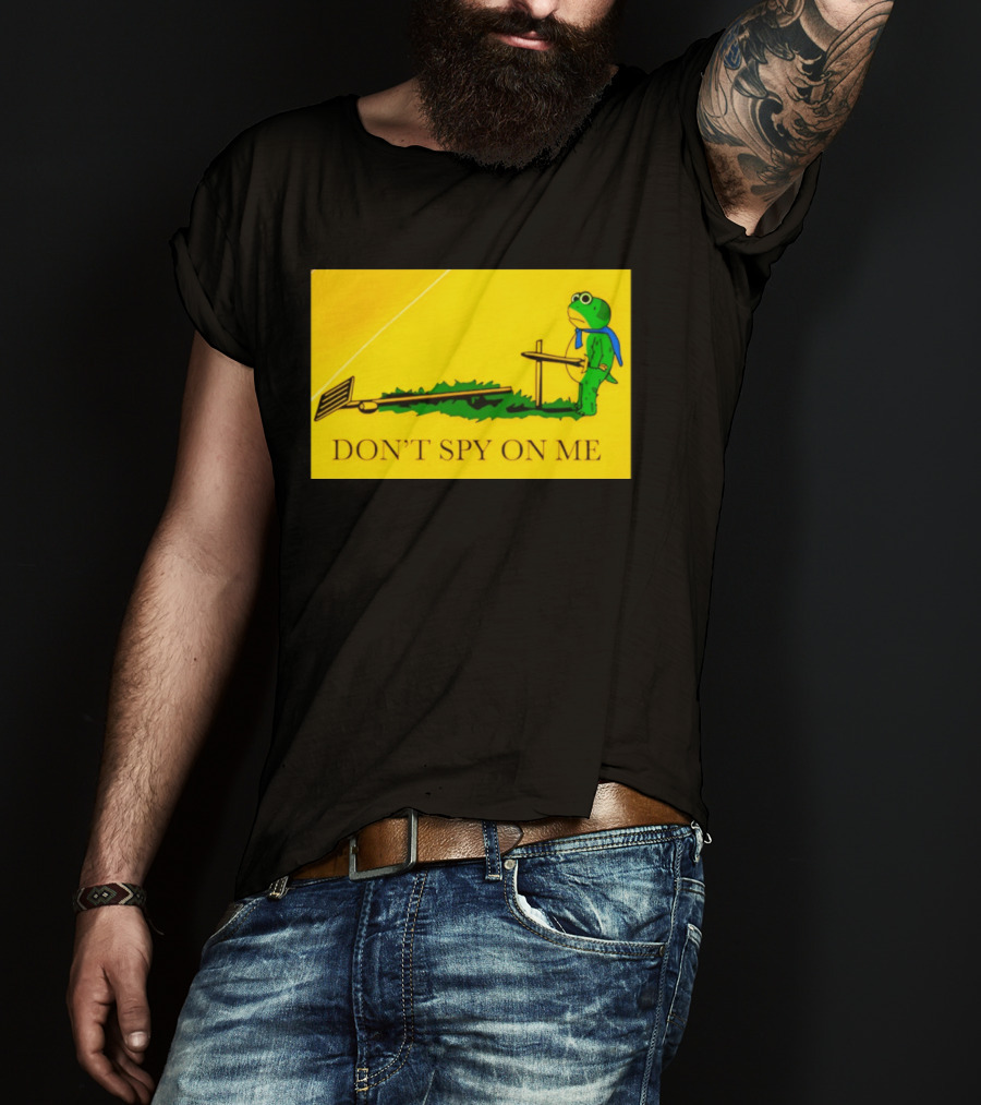Portland Frog Don't Spy On Me Anti Flock Camera T-Shirt