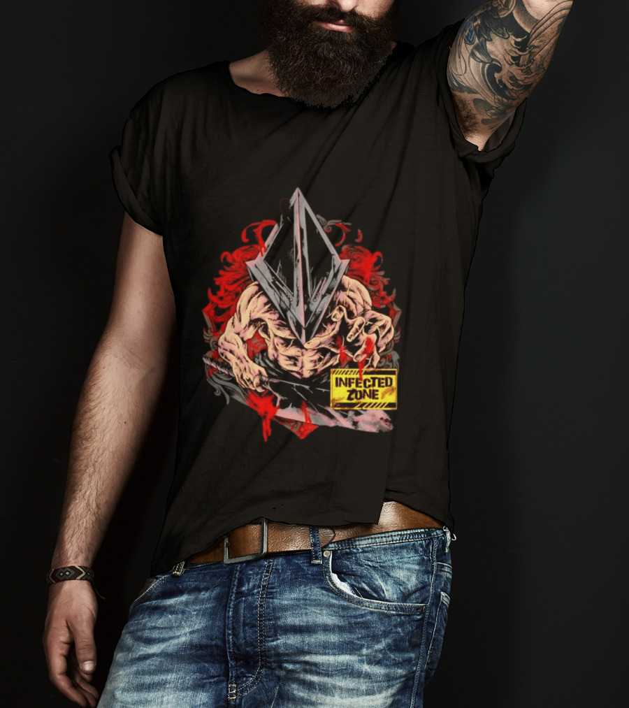 Pyramid Head Silent Hill Infected Zone Horror T-Shirt