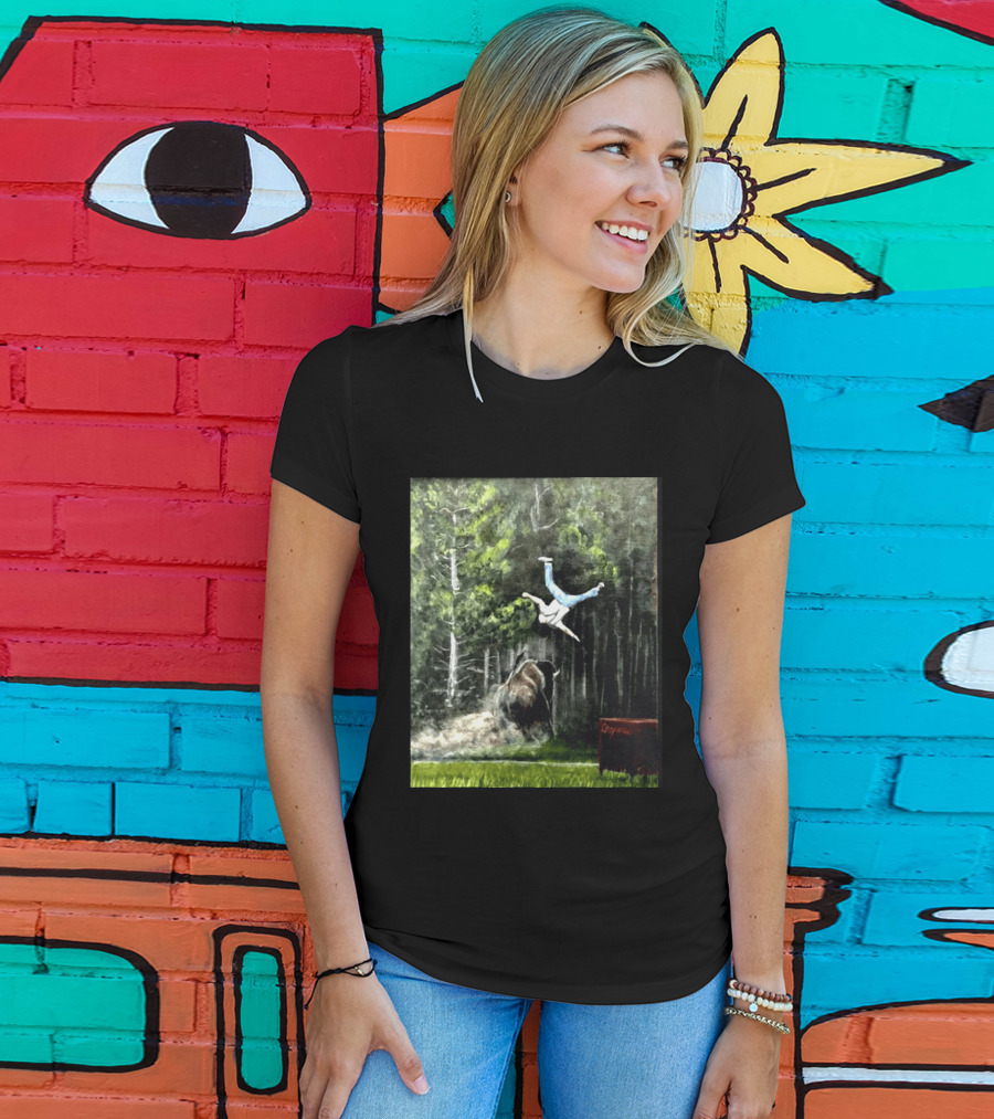 Raccoon Flaming Fart Chaos With Hippo And Unexpected Forest Flip T-Shirt