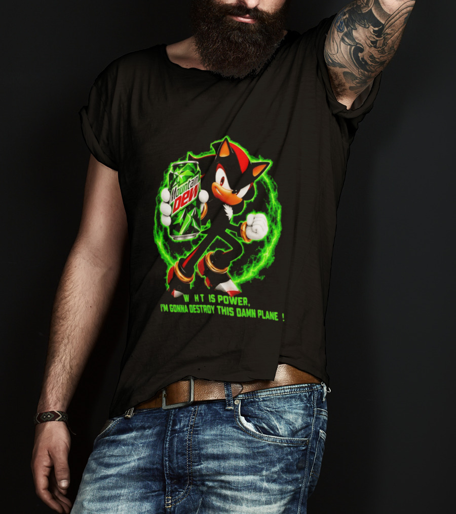 Mountain Dew Power Shadow Destroy This Damn Planet T-Shirt