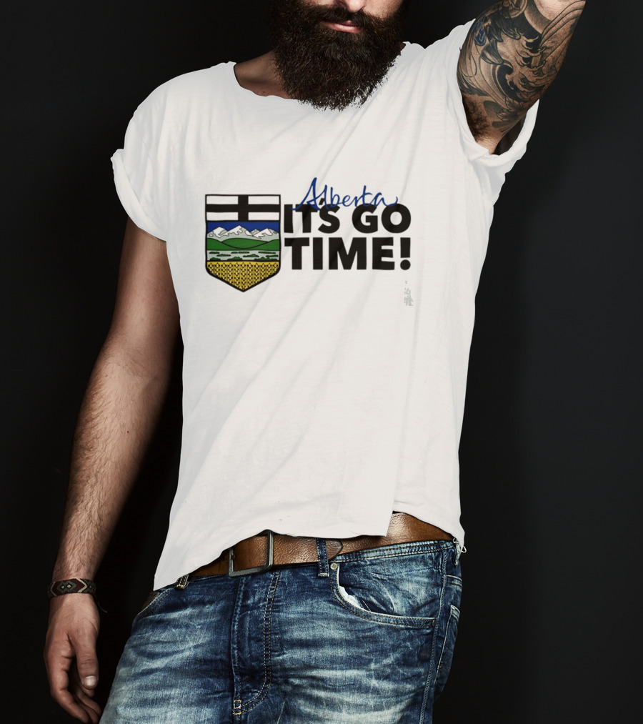 Alberta It's Go Time Coat Of Arms Provincial Pride T-Shirt