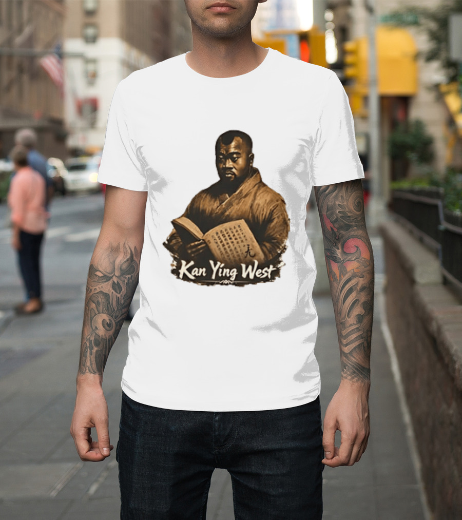 Kan Ying West Book Meme Kanye Mashup T-Shirt