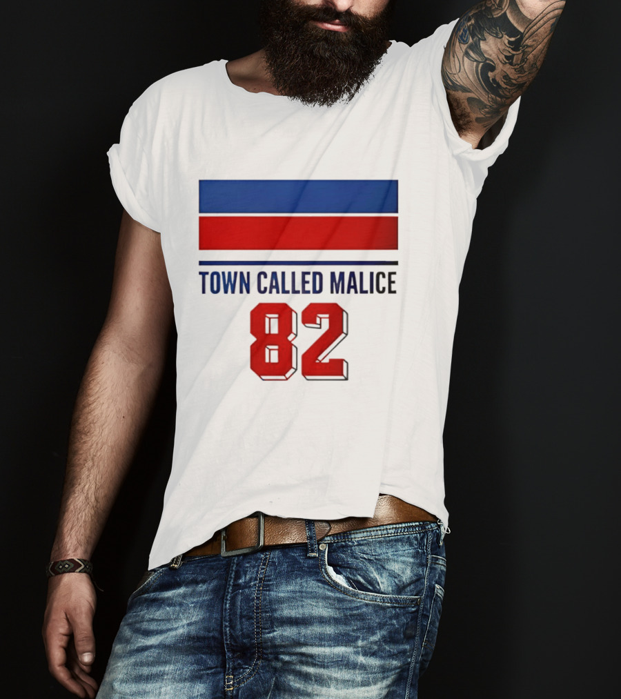 The Jam Town Called Malice 82 Red And Blue Bars T-Shirt