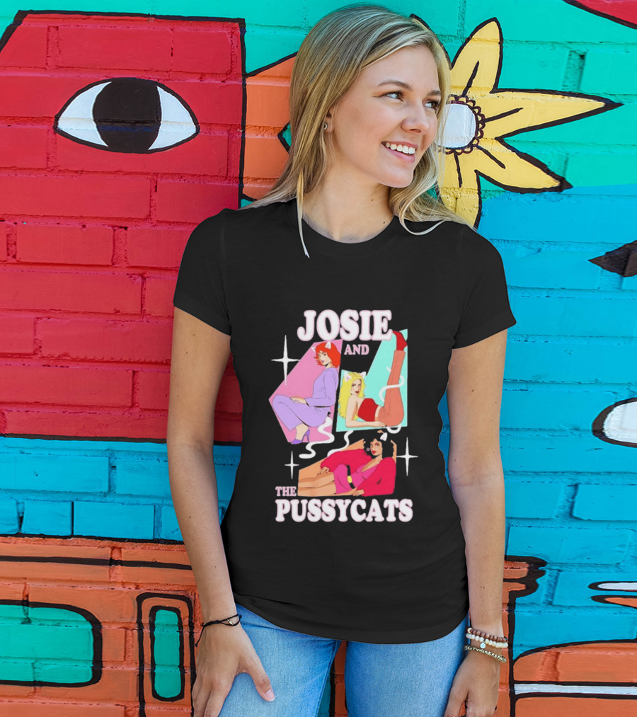 Josie And The Pussycats Valerie Brown Melody Valentine Vintage Cartoon Fashion T-Shirt