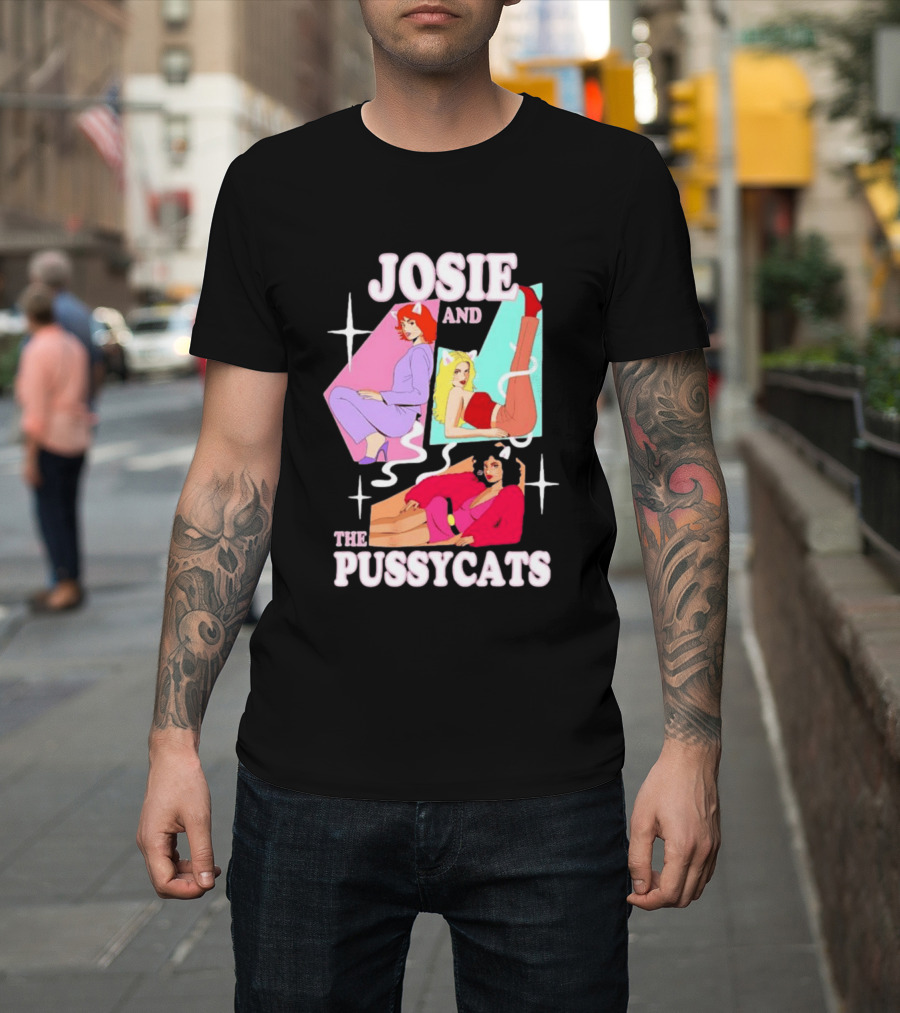 Josie And The Pussycats Valerie Brown Melody Valentine Vintage Cartoon Fashion T-Shirt