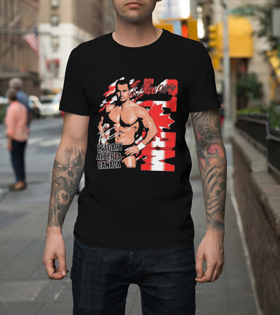 Lance Storm Calgary Alberta Canada Wrestling Icon Red Maple Leaf T-Shirt