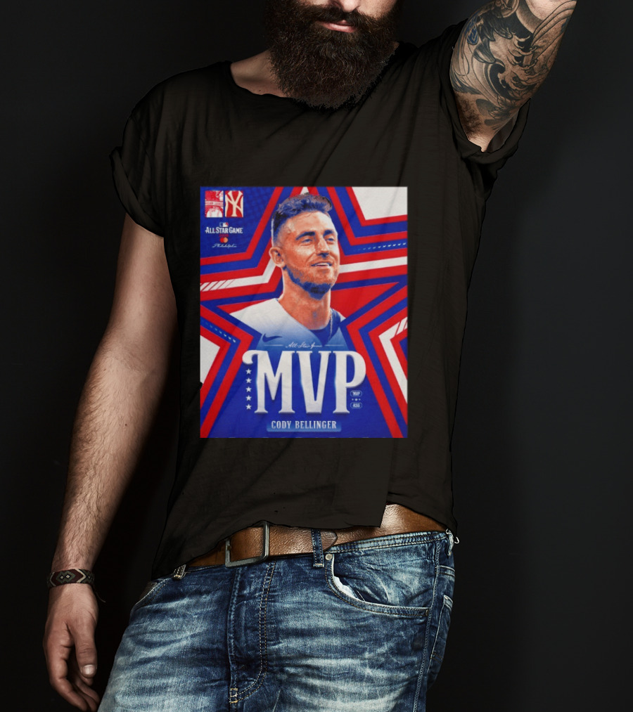 Cody Bellinger MVP 2026 MLB All Star Game Philadelphia Yankees Stars T-Shirt