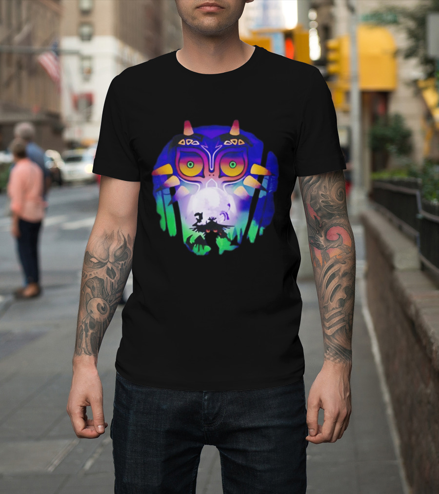 Majora's Mask Legend Of Zelda Skull Kid And Moon T-Shirt