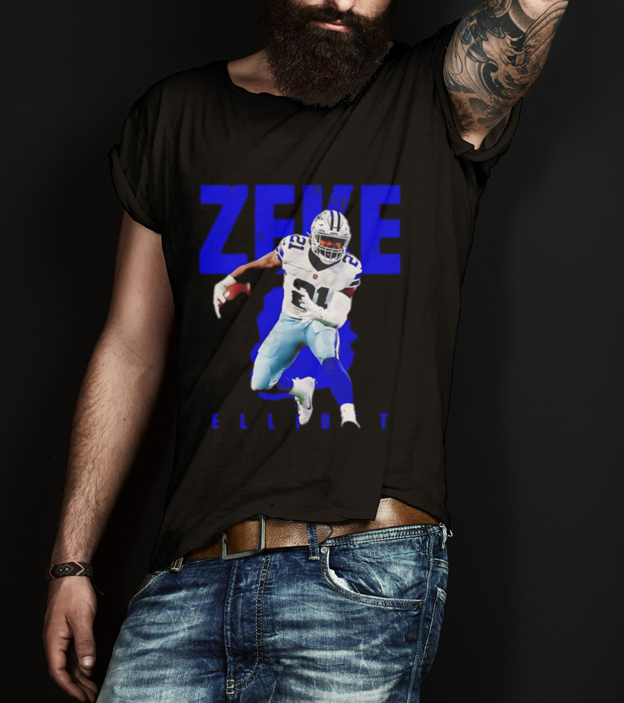 Dallas Cowboys Ezekiel Elliott Running Zeke 21 T-Shirt