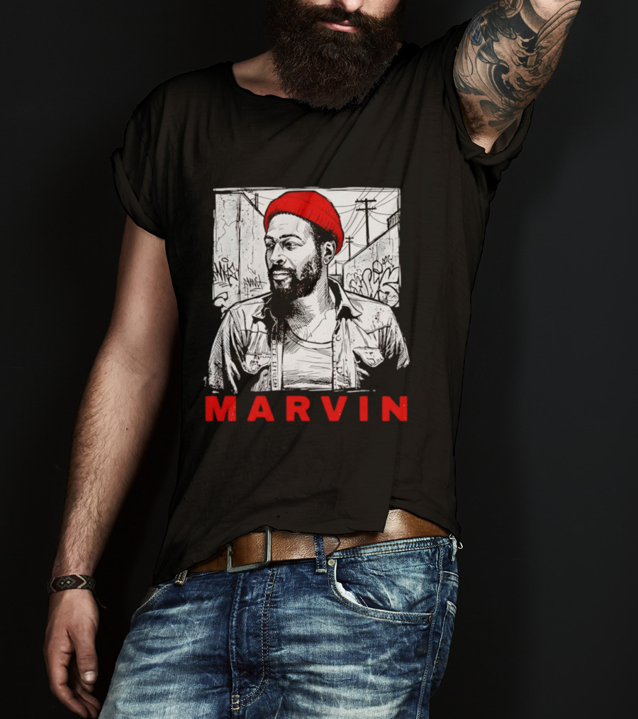 Marvin Gaye Urban Graffiti Style R&B Legend T-Shirt