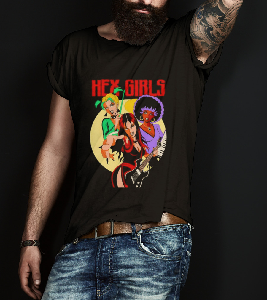 Hex Girls Scooby Doo Band Thorn Luna Dusk Animated Musical Trio T-Shirt