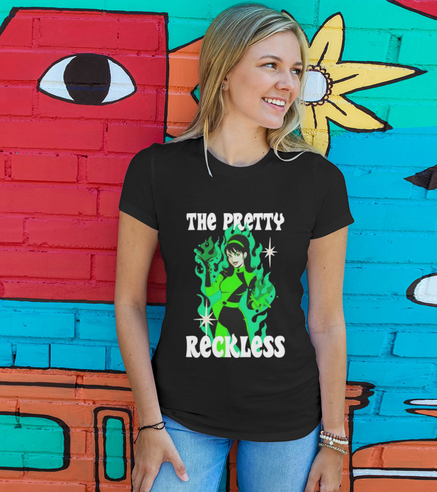 The Pretty Reckless Green Flame Witch Taylor Momsen T-Shirt