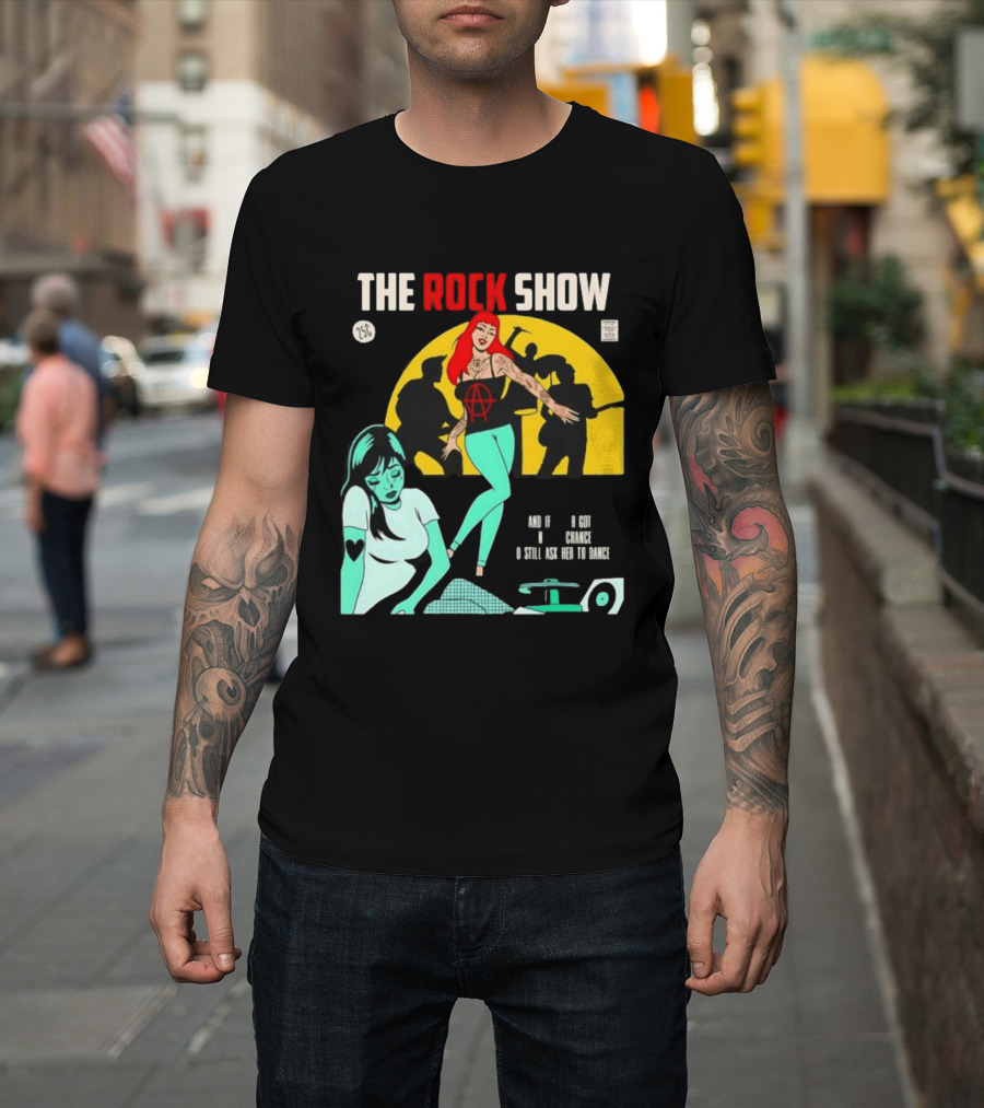 The Rock Show Comic Dance Chance Anarchy Girl Silhouette Scene T-Shirt