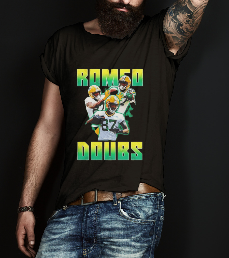 Green Bay Packers Football Romeo Doubs 87 Packers T-Shirt