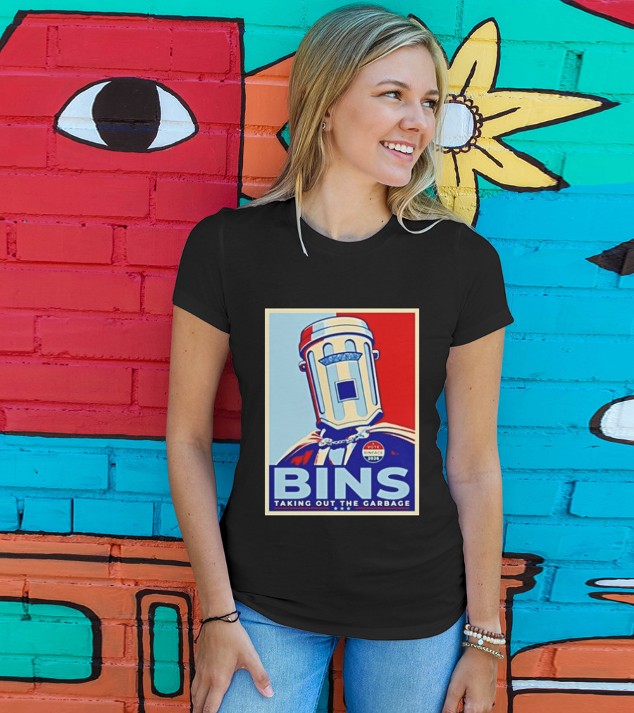 Binface Bins Hope Vote 2024 Taking Out The Garbage T-Shirt