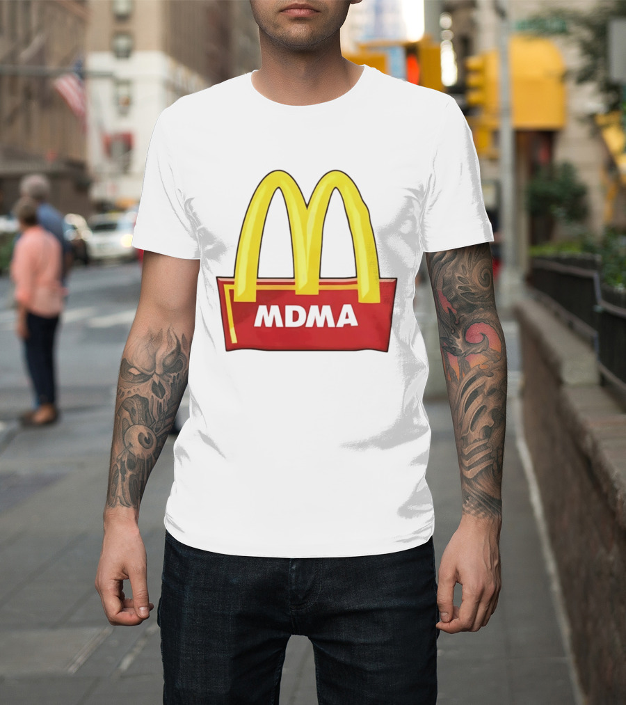 MDMA McDonald's Parody Golden Arches T-Shirt