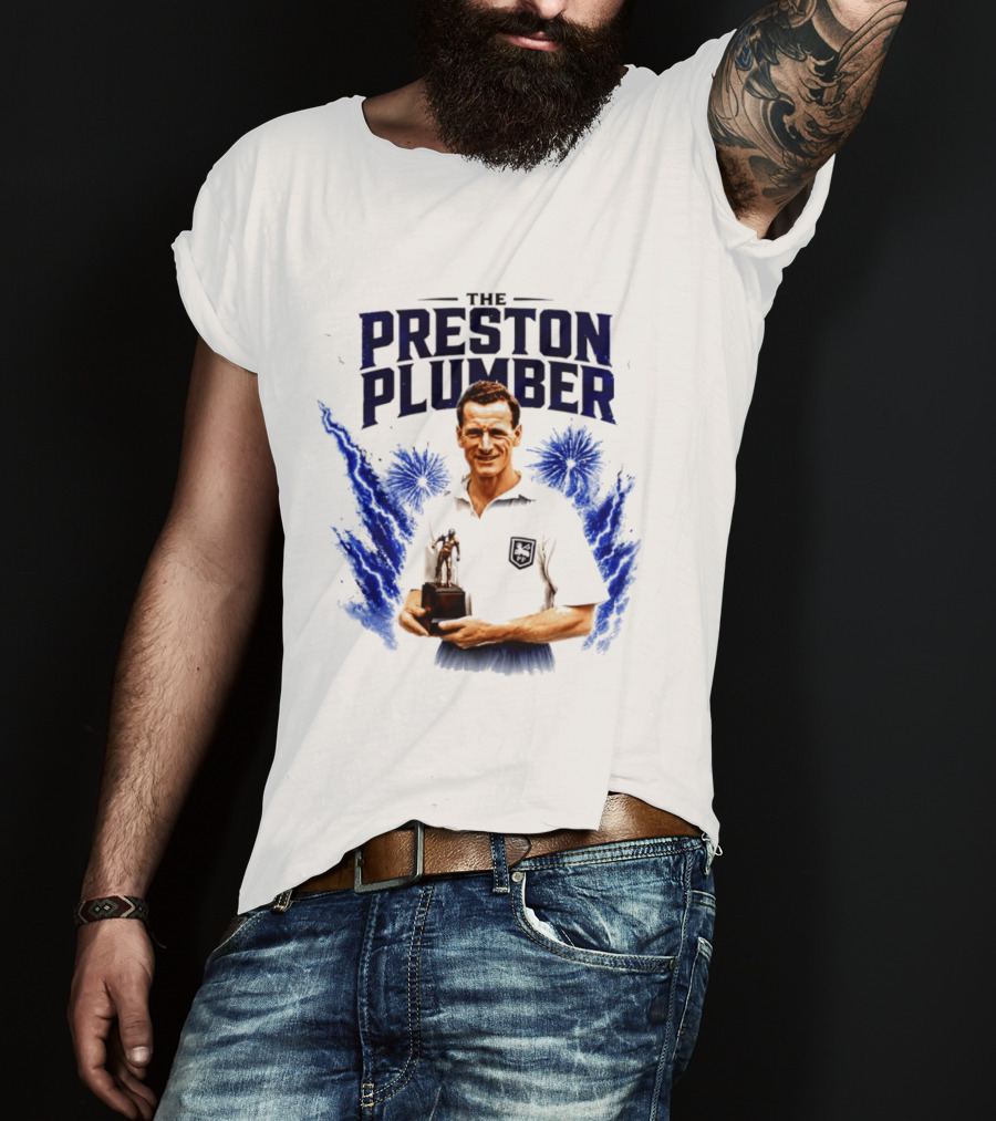 The Preston Plumber Tom Finney Football Legend T-Shirt