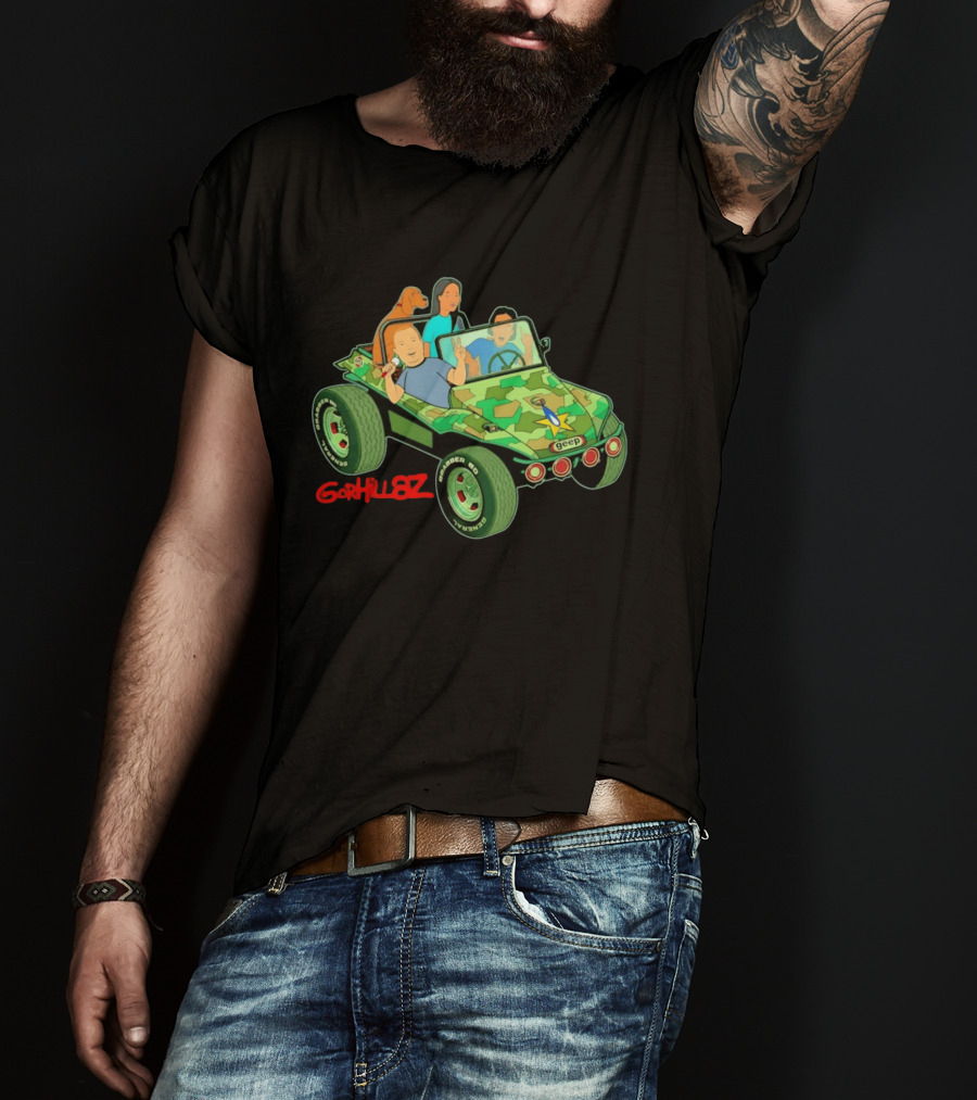 Gorhillaz Geep Bobby Hill Connie Souphanousinphone Unique Crossover Jeep Adventure T-Shirt