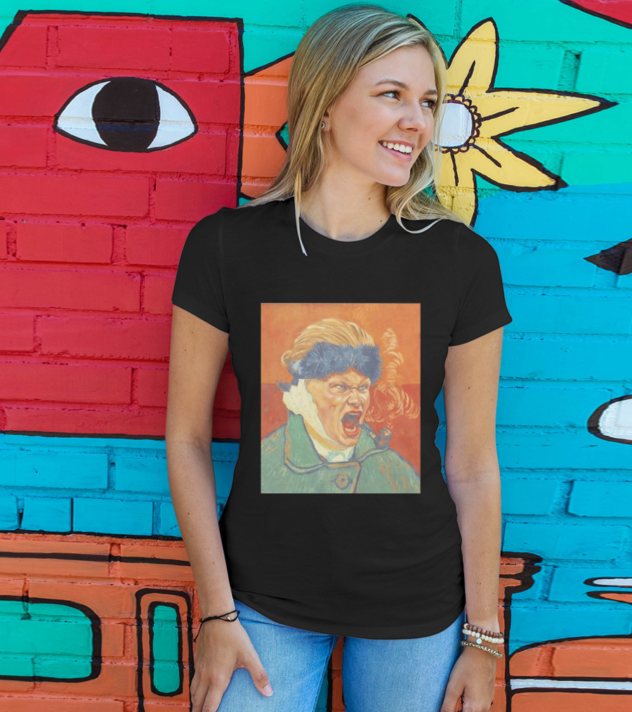Erling Haaland Van Gogh Pipe Smoking T-Shirt