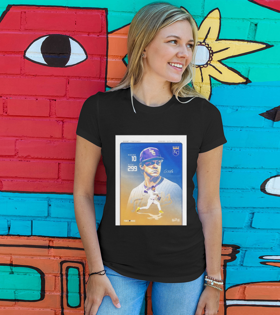 Grant Fontenot Kansas City Royals MLB Draft Round 10 Pick 299 T-Shirt