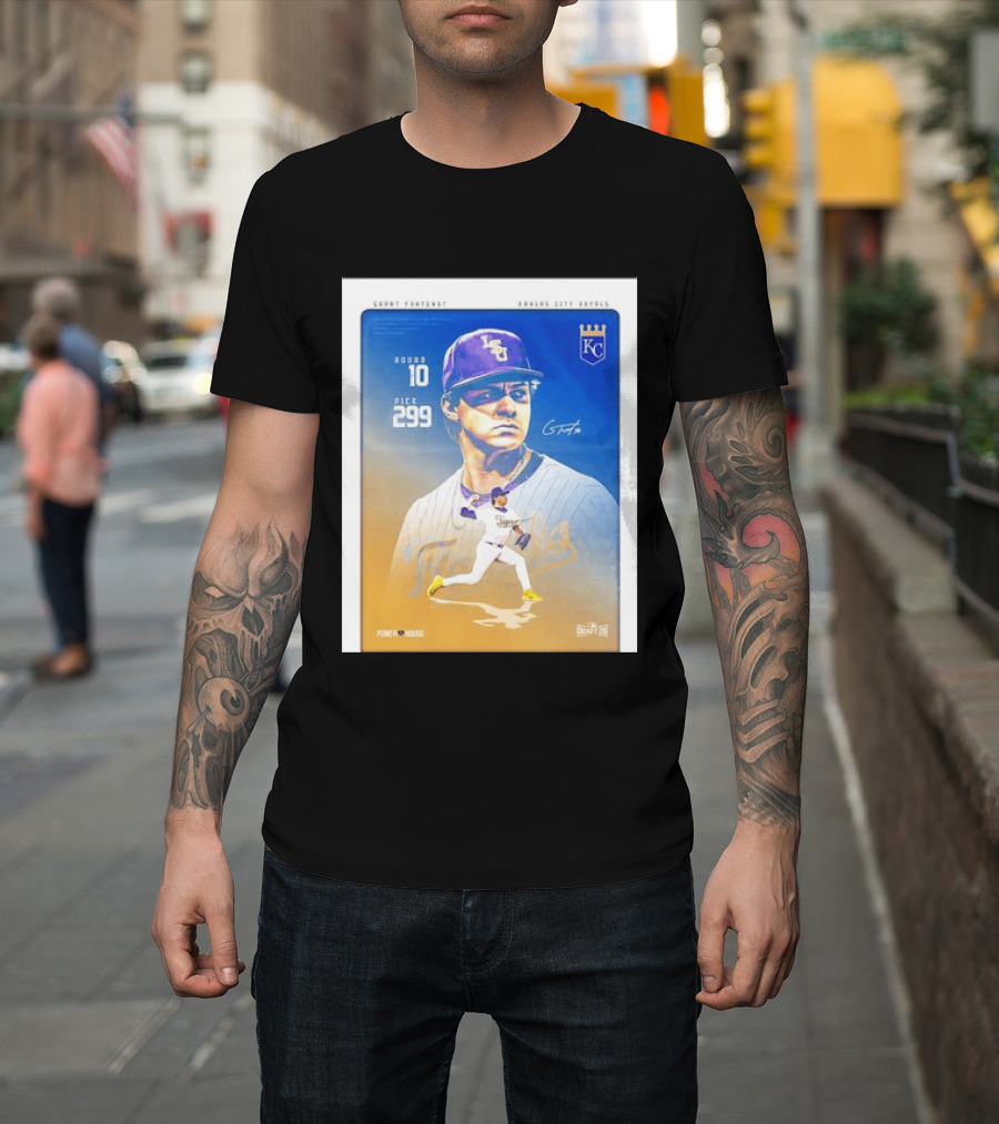 Grant Fontenot Kansas City Royals MLB Draft Round 10 Pick 299 T-Shirt