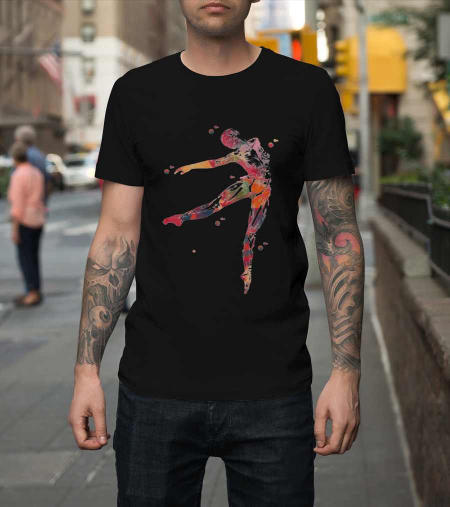 Dancer Anatomy Kinesiology Artistic Colorful Motion T-Shirt