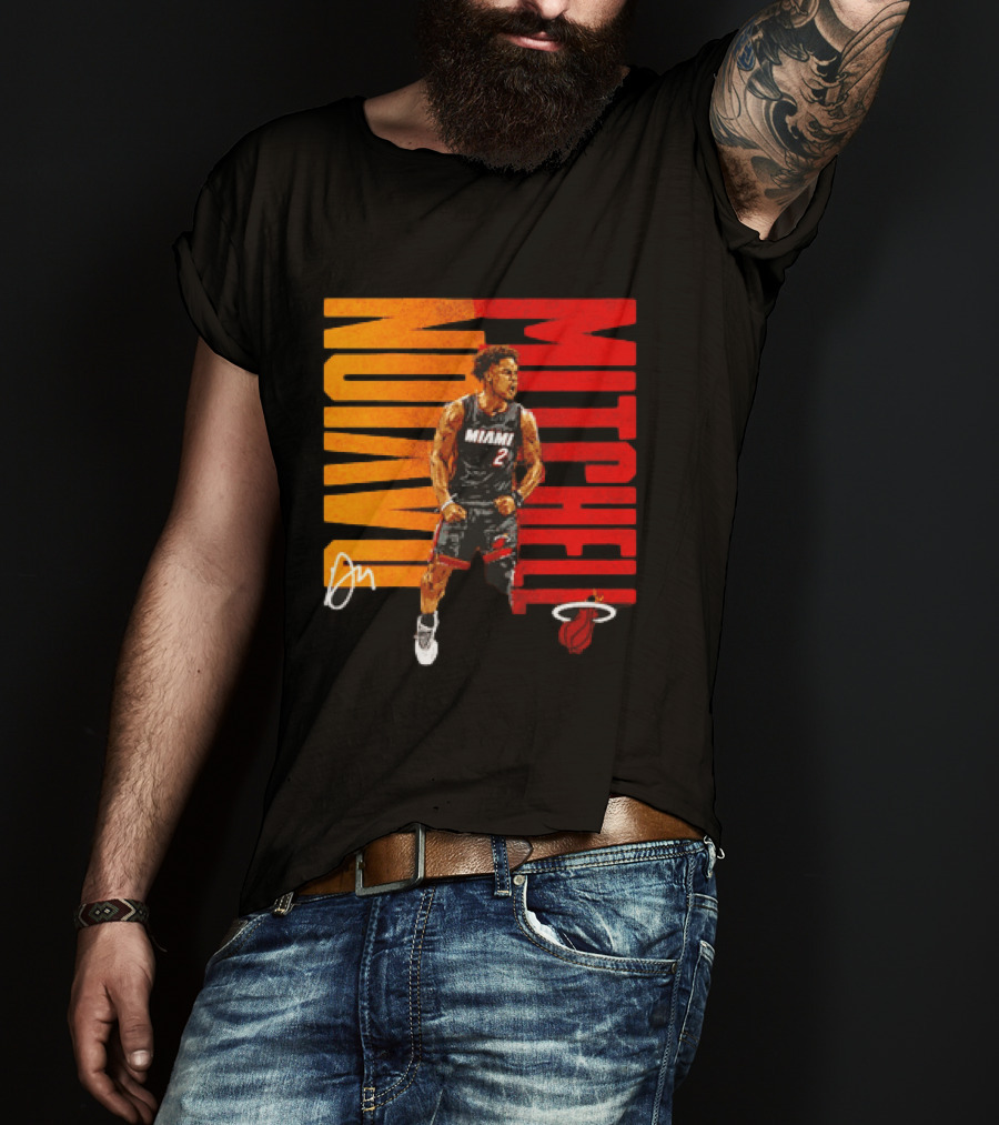 Davion Mitchell Miami Heat Number 2 Basketball Player T-Shirt