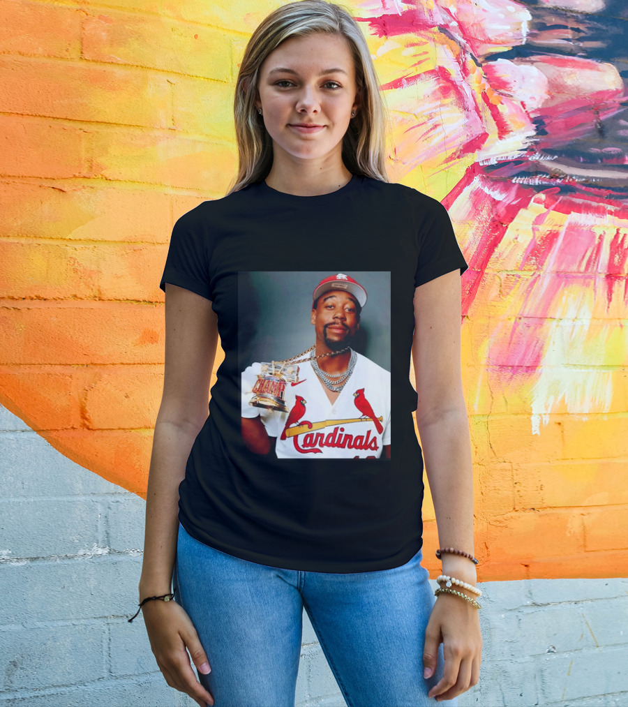 St Louis Cardinals Jordan Walker Champ Trophy Baseball T-Shirt