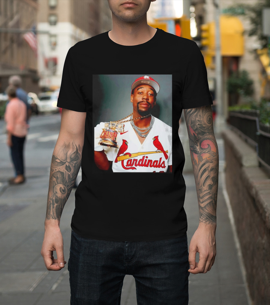 St Louis Cardinals Jordan Walker Champ Trophy Baseball T-Shirt