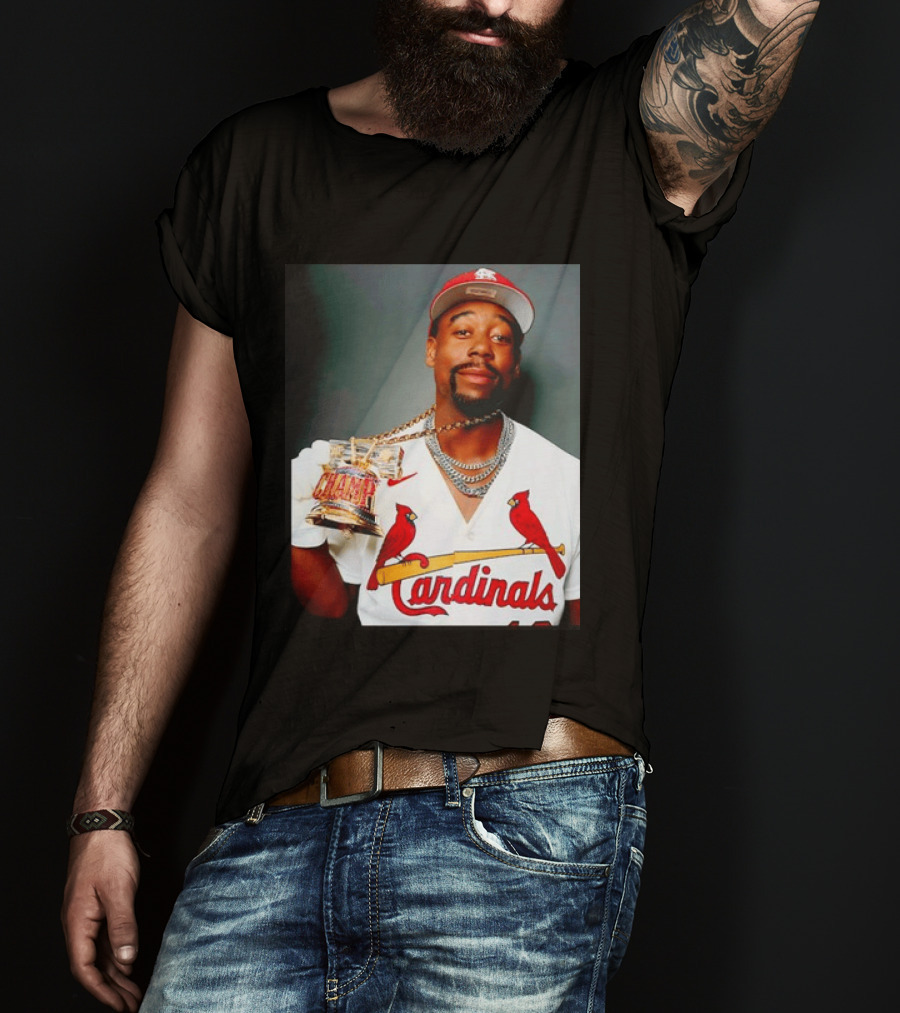 St Louis Cardinals Jordan Walker Champ Trophy Baseball T-Shirt