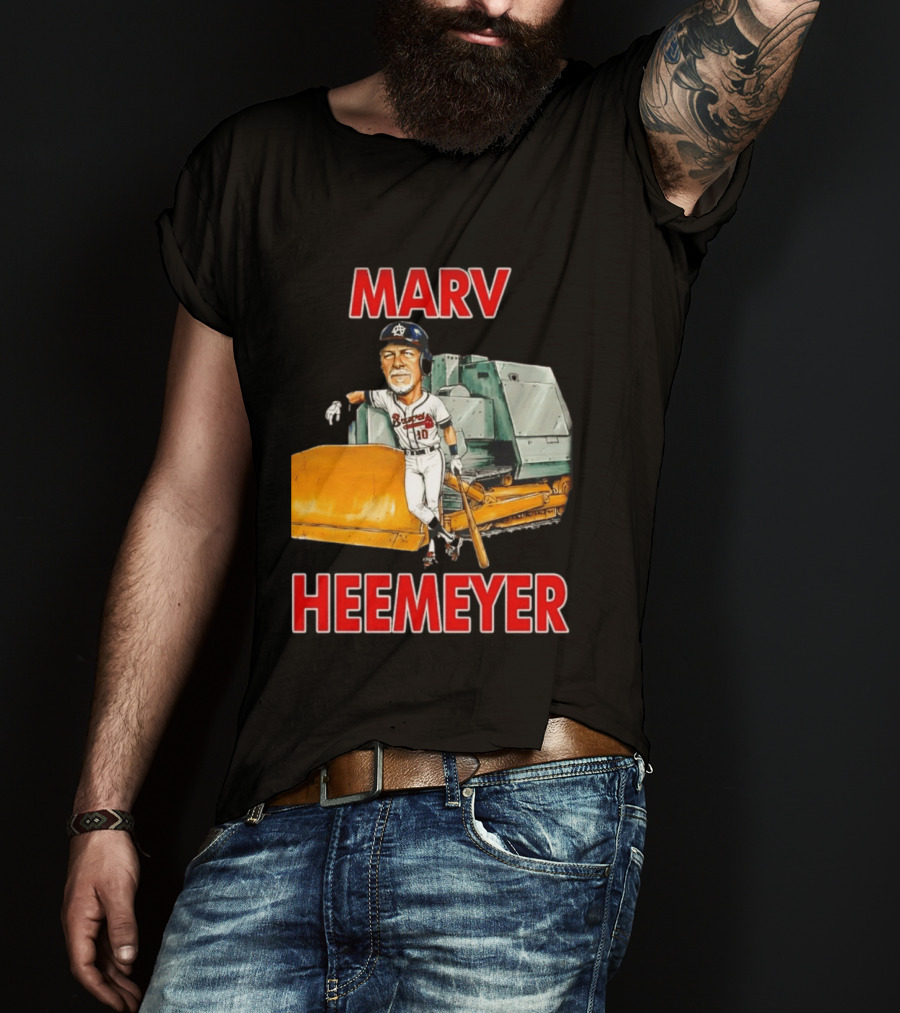 Marv Heemeyer Braves Player And Bulldozer Combo T-Shirt