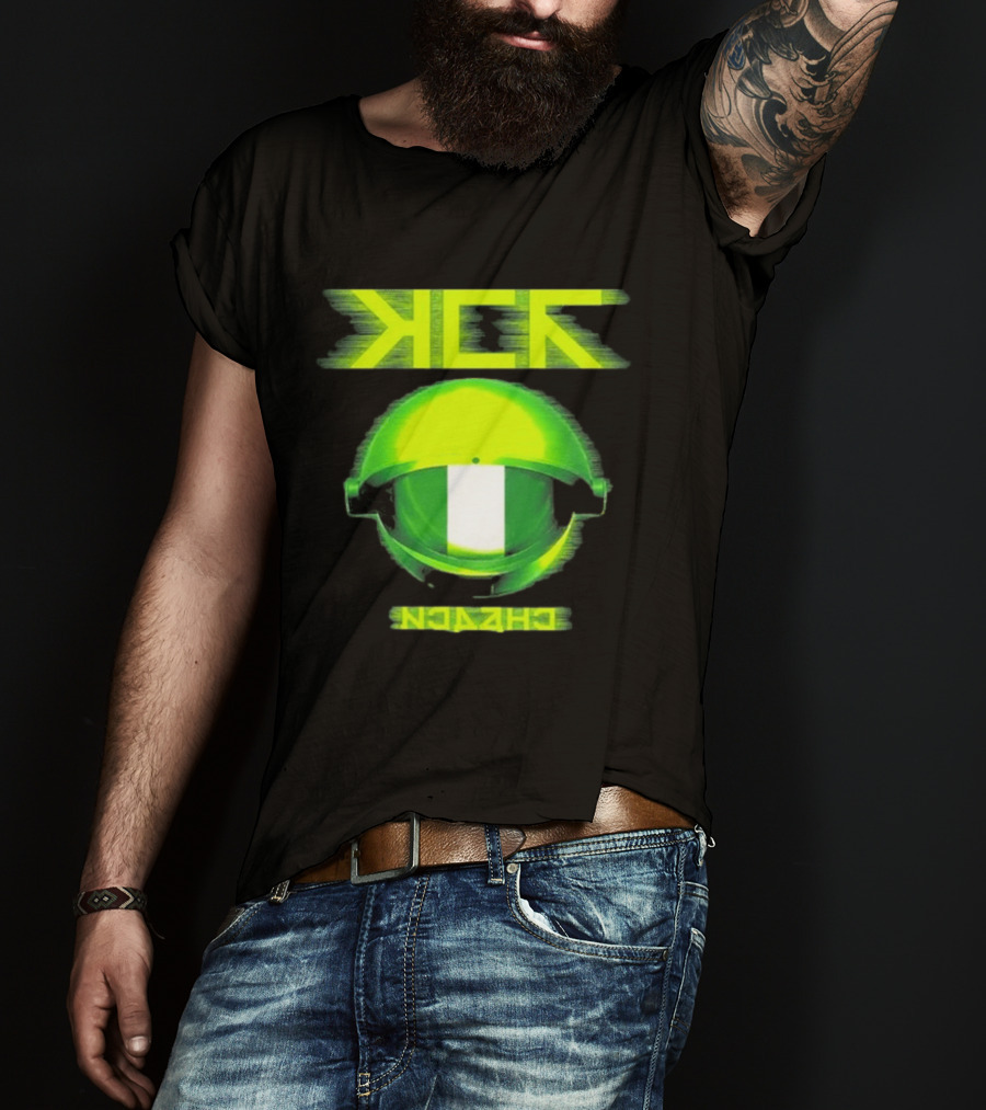 My Chemical Romance MCR Neon Green Glitch Helmet Italy Florence Visarno Arena 15 July 2026 T-Shirt