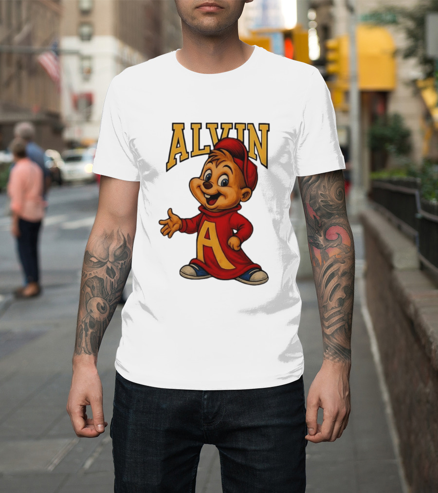 Alvin And The Chipmunks Alvin Character With Standing A T-Shirt