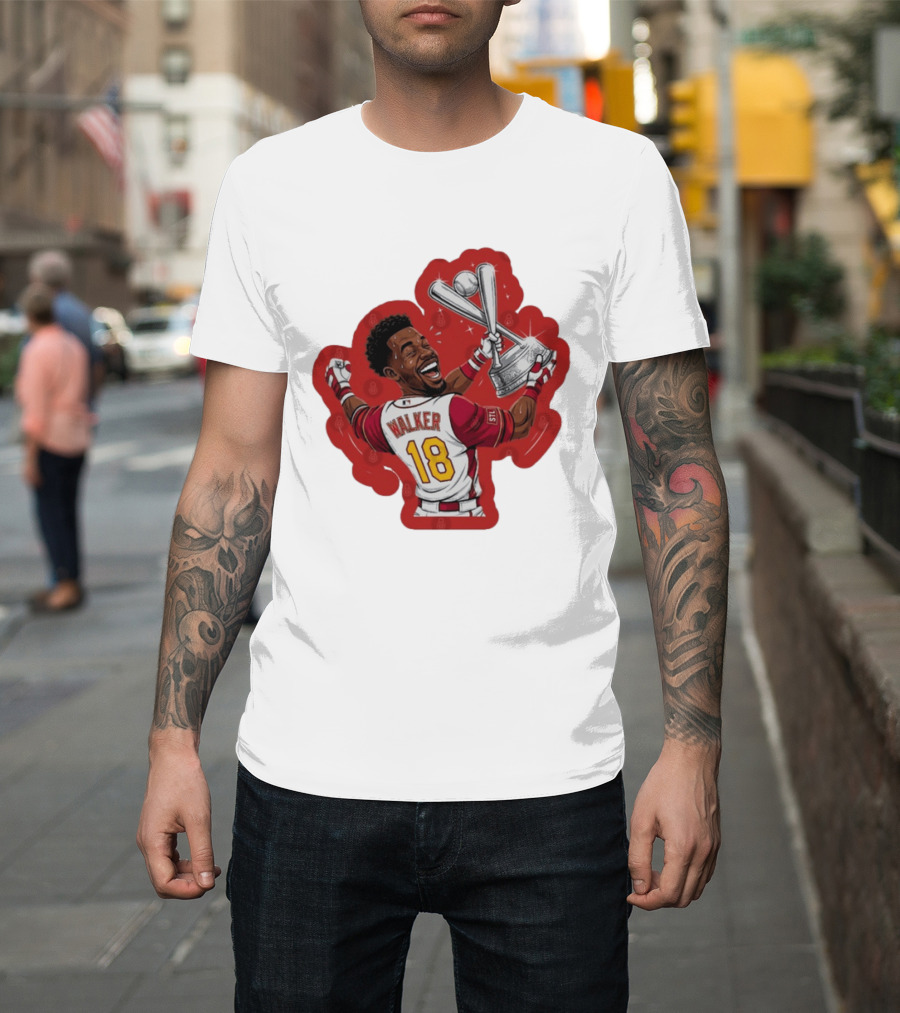 Jordan Walker 18 You Dont Boo Nobodies STL Victory Baseball Trophy T-Shirt