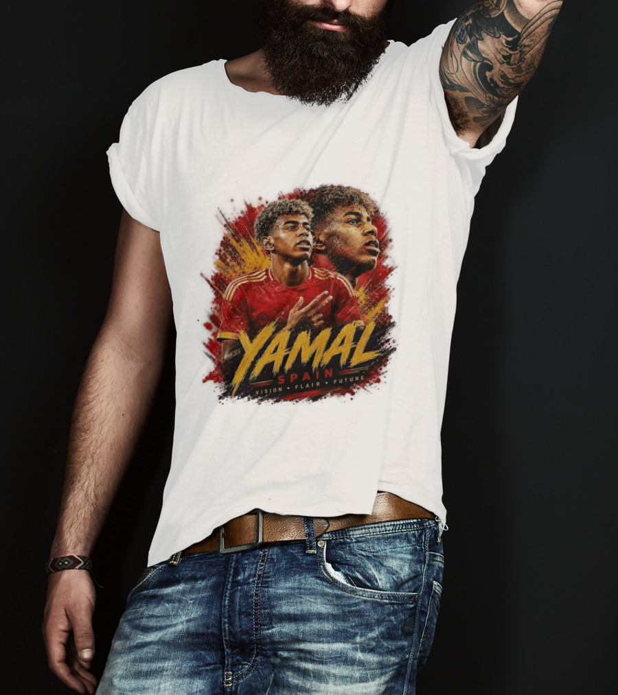 Yamal Spain Vision Flair Future Football T-Shirt