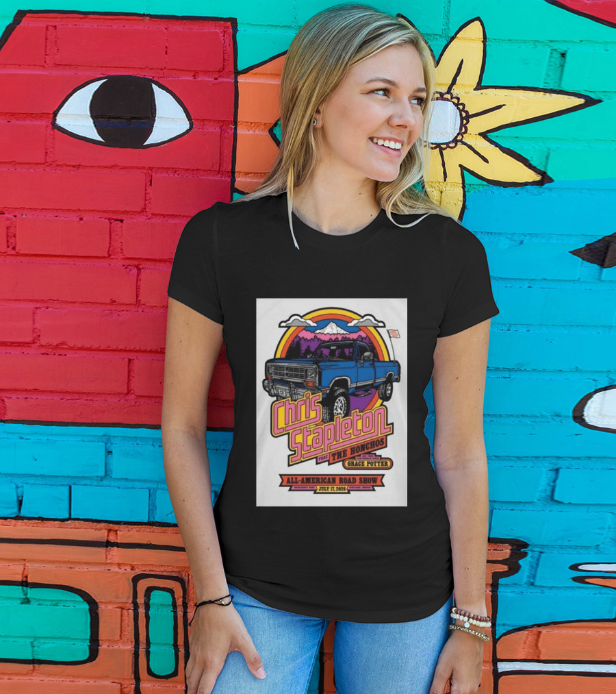 Chris Stapleton Feat The Honchos Grace Potter All American Road Show Providence Park Portland Oregon July 17 2026 T-Shirt