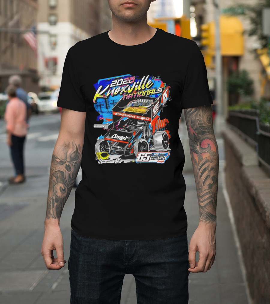 2026 Knoxville Nationals 65th NOS Energy Casey's Knoxville IA Racing Event T-Shirt