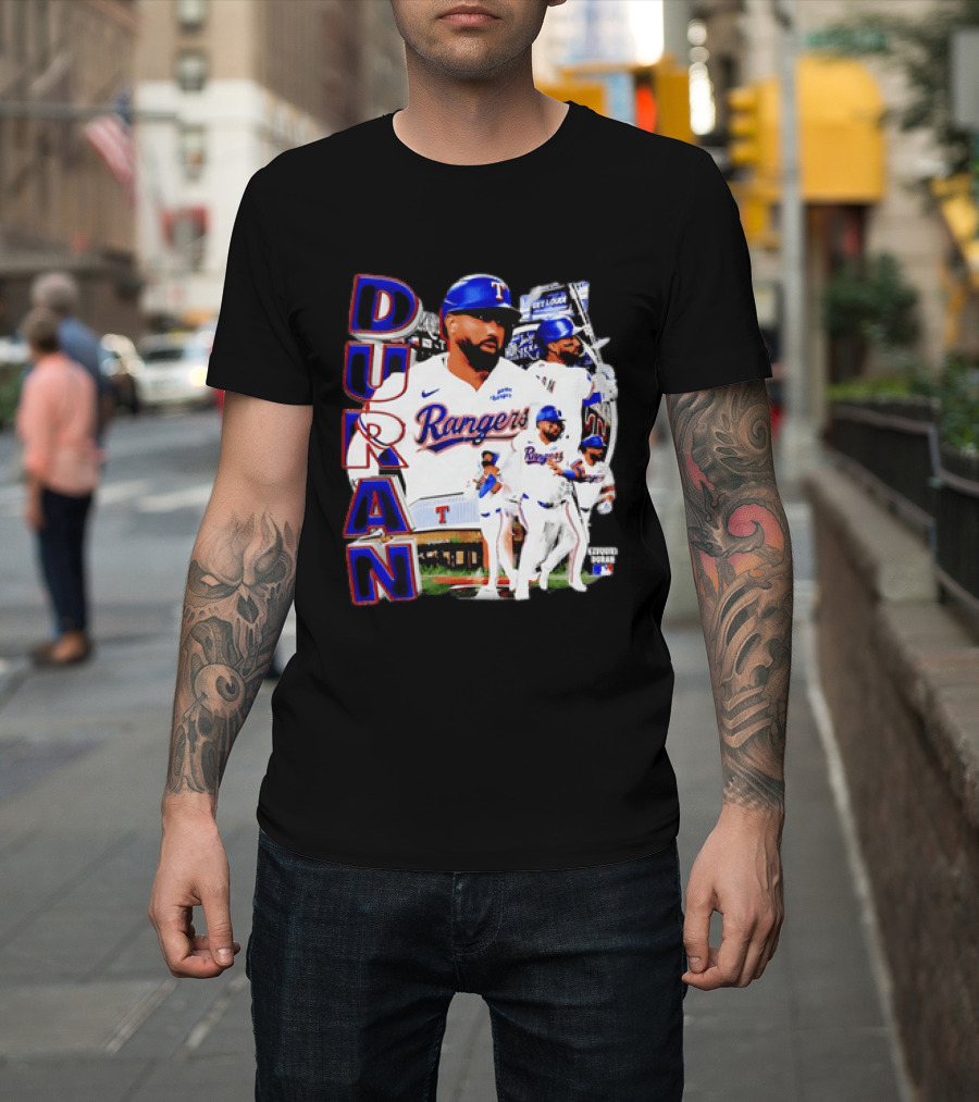 Ezequiel Duran Texas Rangers Player Nike Jersey Collage T-Shirt
