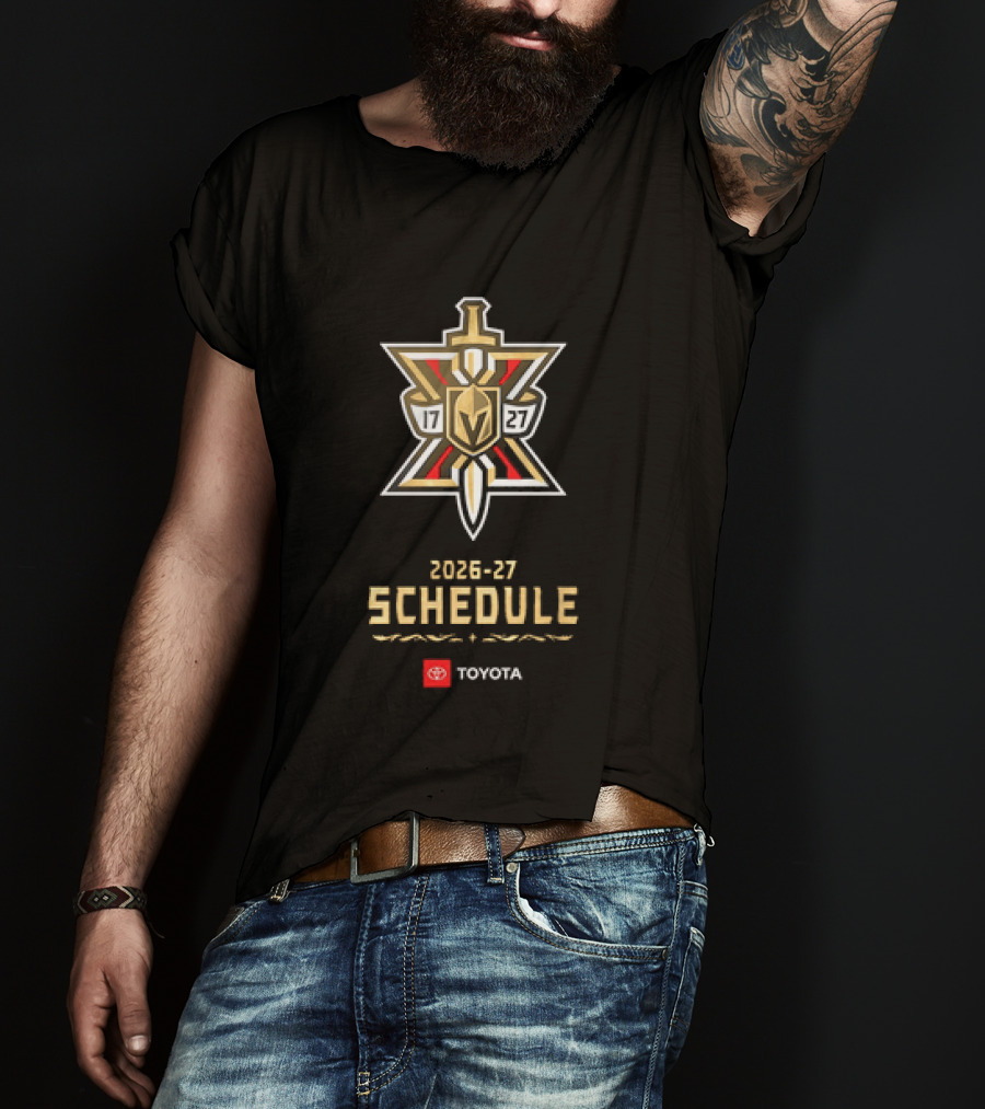 Vegas Golden Knights 2026 27 Schedule Toyota Hockey T-Shirt