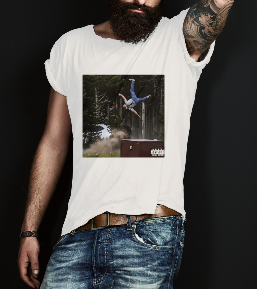 Bison Do Not Pet The Fluffy Cows National Park Parental Advisory Explicit Content Warning T-Shirt