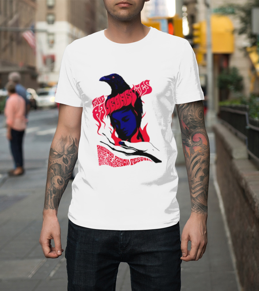 Raveonettes Austin Psych Fest Crow Fire Elements 2014 T-Shirt